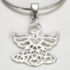 Silberanhänger "Schutzengel, Engel mit...