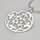 Anhänger "Blumenornament Fleuron" aus eismattiertem 925er Silber - Kettenanhänger - Sterlingsilber