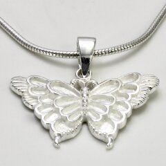 Anhänger Schmetterling aus poliertem 925er Silber -...