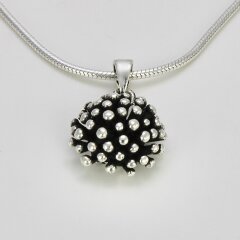 Anhänger schwarzes Feuerwerk aus 925 Silber -...