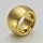 Breiter Ring aus vergoldetem Edelstahl - 14mm - Edelstahlring 64