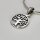 Anhänger  kleiner Weltenbaum aus 925er Silber - Lebensbaum Kettenanhänger - Sterlingsilber