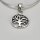 Anhänger  kleiner Weltenbaum aus 925er Silber - Lebensbaum Kettenanhänger - Sterlingsilber