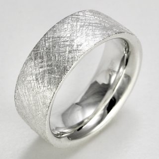 Massiver eismattierter unisex Ring 925er Sterlingsilber XXL bis Gre 72