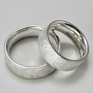 Massiver eismattierter unisex Ring 925er Sterlingsilber XXL bis Gre 72