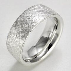 Massiver eismattierter unisex Ring 925er Sterlingsilber XXL - Größe 64