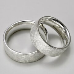 Massiver eismattierter unisex Ring 925er Sterlingsilber XXL - Größe 66