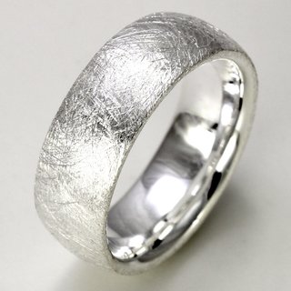 Massiver eismattierter unisex Ring 925er Sterlingsilber XXL bis Gre 72