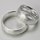 Massiver eismattierter unisex Ring 925er Sterlingsilber XXL bis Größe 72