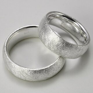 Massiver eismattierter unisex Ring 925er Sterlingsilber XXL bis Gre 72 60