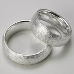 Massiver eismattierter unisex Ring 925er Sterlingsilber XXL bis Größe 72 62
