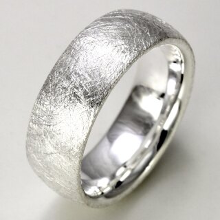 Massiver eismattierter unisex Ring 925er Sterlingsilber XXL bis Größe 72 72