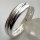 Silberring rundherum Design aus 925er Sterlingsilber - Größe 62