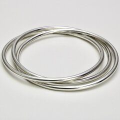 Dreier Armreif aus poliertem 925er Silber Armschmuck...