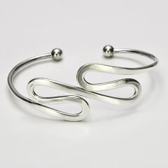 Armspange aus poliertem 925er Silber Armschmuck...