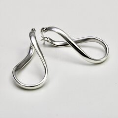 Gedrehte Creolen aus 925er Silber - 37 mm - Ohrringe - Sterlingsilber