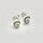 Ohrstecker aus 925er Silber mit Shiva Auge - 6 x 8  mm -  Ohrschmuck - Sterlingsilber - Operculum