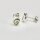 Ohrstecker aus 925er Silber mit Shiva Auge - 6 x 8  mm -  Ohrschmuck - Sterlingsilber - Operculum