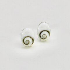 Ohrstecker aus 925er Silber mit Shiva Auge - 8 x 11  mm -...