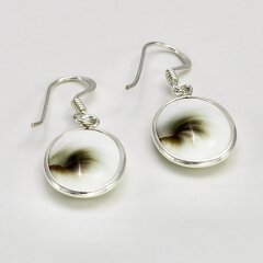 Ohrhänger aus 925er Silber mit Shiva Auge - 11 x 14...