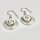 Ohrhänger aus 925er Silber mit Shiva Auge - 15  mm -  Ohrschmuck - Sterlingsilber - Operculum