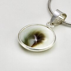 Anhänger aus 925er Silber mit Shiva Auge - 16  mm -...