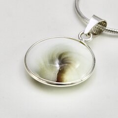 Anhänger aus 925er Silber mit Shiva Auge - 16  mm -...