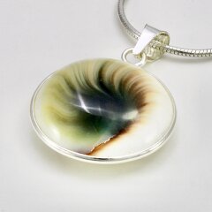 Anhänger aus 925er Silber mit Shiva Auge - 20  mm -...