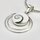 Anhänger aus 925er Silber mit Shiva Auge - 20 mm -  Kettenanhänger - Sterlingsilber - Operculum