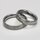 Eleganter Ring aus fein mattiertem Edelstahl mit drei weißen Zirkonia - 5 mm - Bandring - Damenring - Größe 66