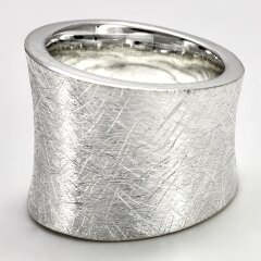 Silberring "Ring mit Schwung" aus 925er Silber - Fingerring - Sterlingsilber - Größe 58