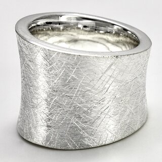 Silberring Ring mit Schwung aus 925er Silber - Fingerring - Sterlingsilber - Gre 62