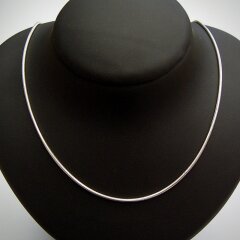 Elegante Schlangenkette 1,6mm aus 925er Silber - Silberkette - Halskette - Sterlingsilber 90cm