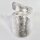 Eleganter offener Ring aus eismattiertem 925er Silber - asymmetrisch - Sterlingsilber - Größe 68