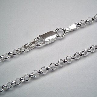 Elegante Erbskette 2 mm aus 925er Silber - Halskette aus Sterlingsilber