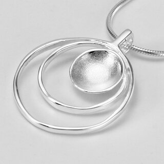 Silber & 29,90 Orbit Kettenanhänger Stahl € 925er Sterl, Silber Kettenanhänger