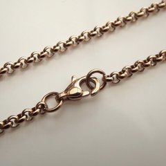 Halskette aus rosévergoldetem Edelstahl - Länge 45 cm -...