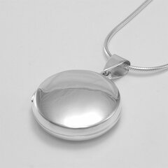 Rundes Medaillon aus auf Hochglanz poliertem 925er Silber...