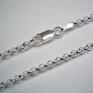Elegante Erbskette 2 mm aus 925er Silber - Halskette aus Sterlingsilber 42cm