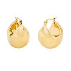 Edelstahlcreole 14K vergoldet