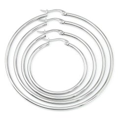 Edelstahlcreole 20 mm - 60 mm x 2 mm