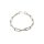 Edelstahl-Armband, ovale, eckige Glieder handpoliert 21 cm grössenverstellbar
