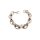 Edelstahl-Armband, ovale Glieder handpoliert 21 cm grössenverstellbar
