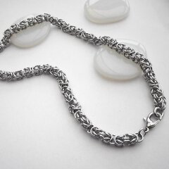 Elegantes Collier aus Edelstahl - Halskette mit...