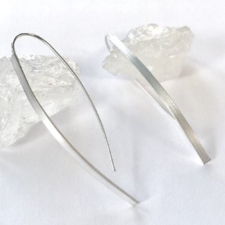 Schmale und elegante Ohrhänger aus 925er Silber - Ohrringe - Sterlingsilber