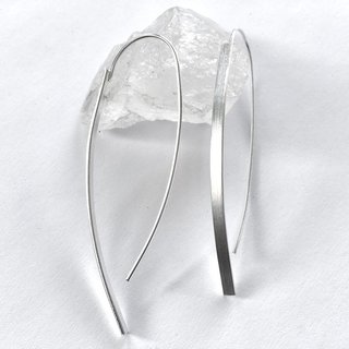 Schmale und elegante Ohrhänger aus 925er Silber - Ohrringe - Sterlingsilber