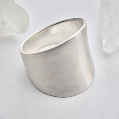 Eleganter Ring aus mattiertem 925er Silber - Silberring...