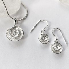 Schmuckset Schnecke aus 925er Silber - Anhnger,...