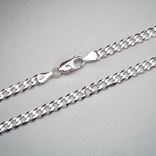 Panzerkette 5mm aus 925er Silber - Dicke Halskette - Silberkette - Sterlingsilber