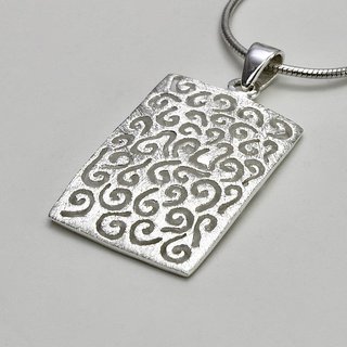 Anhänger Spiralen aus Sterlingsilber